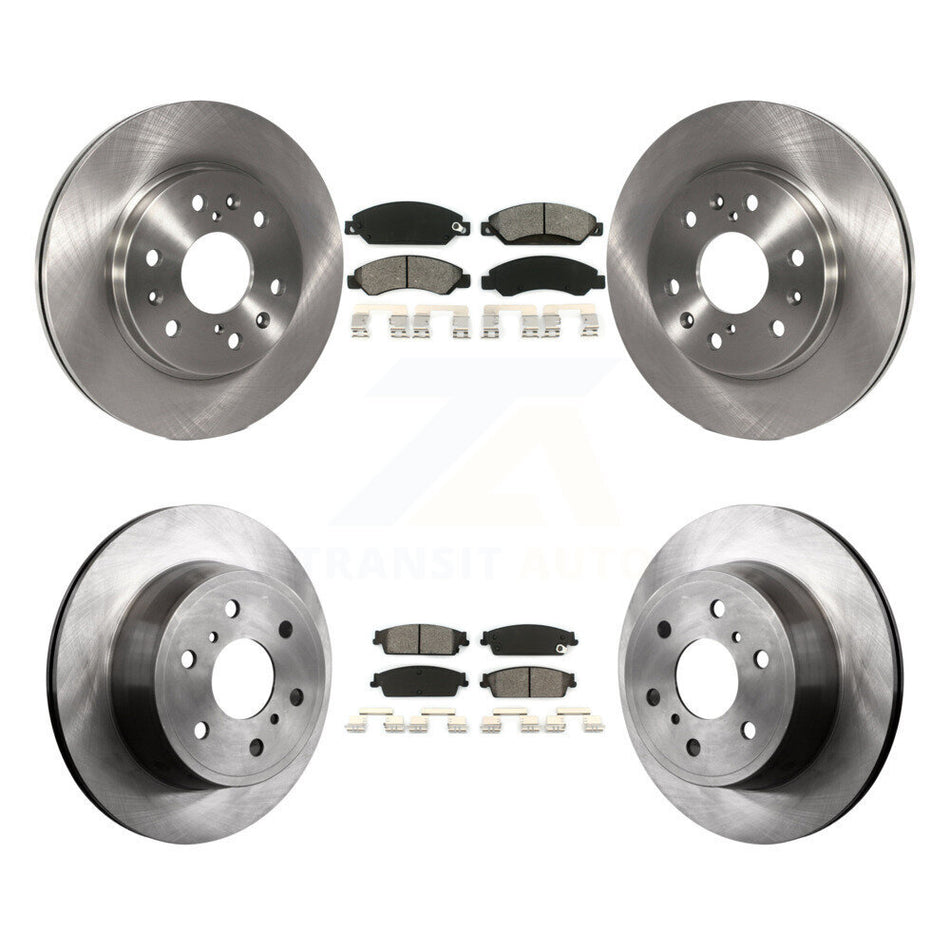 Front Rear Disc Brake Rotors And Semi-Metallic Pads Kit For 2007-2007 Chevrolet Tahoe GMC Suburban 1500 Yukon Cadillac Avalanche XL Escalade ESV EXT K8S-100798