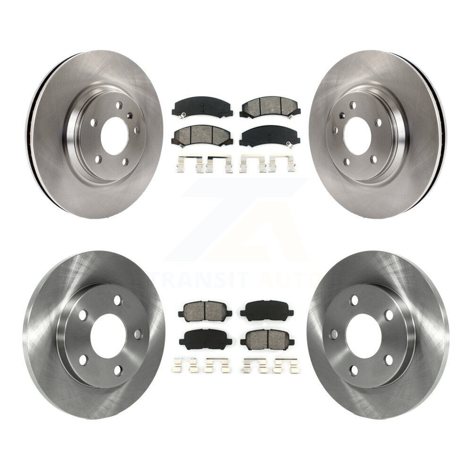 Front Rear Disc Brake Rotors And Semi-Metallic Pads Kit For Chevrolet Impala Limited K8S-100811