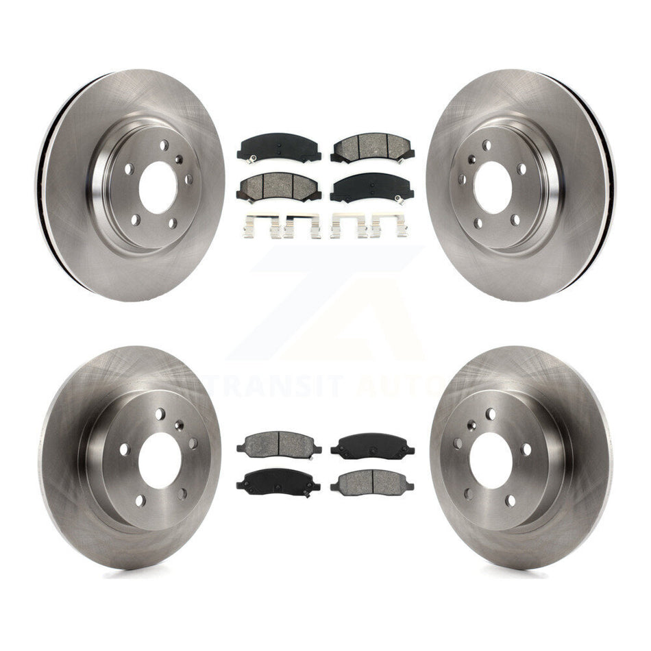 Front Rear Disc Brake Rotors And Semi-Metallic Pads Kit For 2006-2011 Buick Lucerne Cadillac DTS K8S-100812