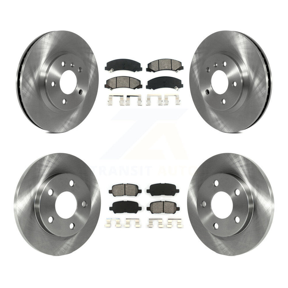 Front Rear Disc Brake Rotors And Semi-Metallic Pads Kit For Chevrolet Impala Limited K8S-100813