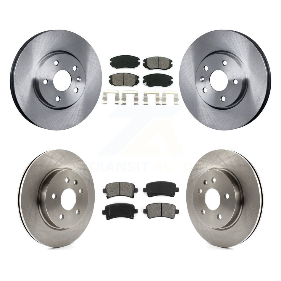 Front Rear Disc Brake Rotors And Semi-Metallic Pads Kit For Chevrolet Malibu Impala Buick LaCrosse Limited Allure K8S-100834