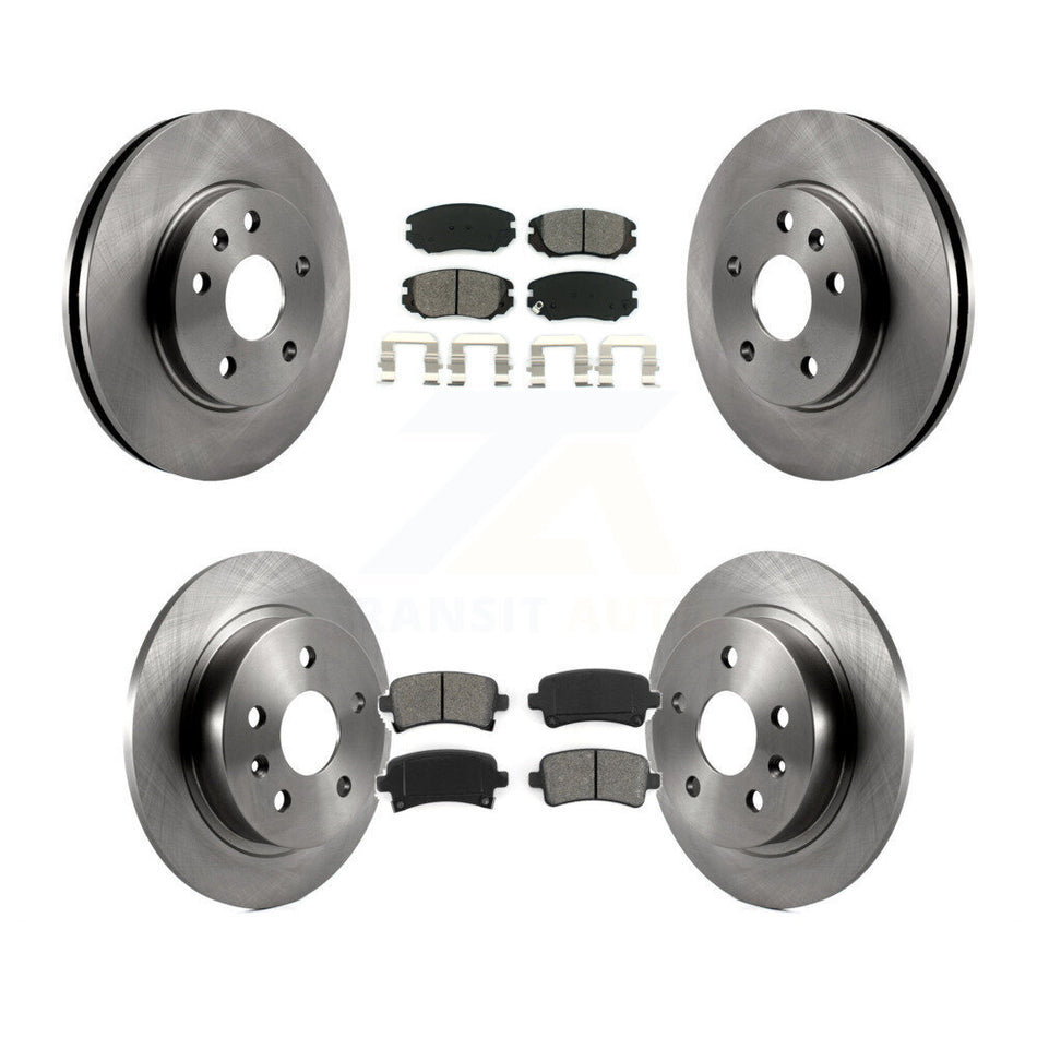 Front Rear Disc Brake Rotors And Semi-Metallic Pads Kit For Chevrolet Malibu Limited K8S-100840