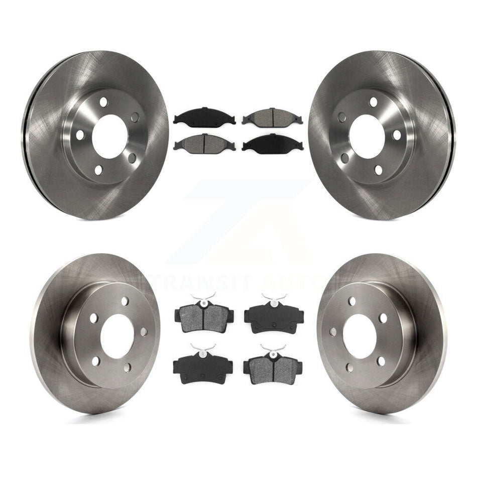 Front Rear Disc Brake Rotors And Semi-Metallic Pads Kit For Ford Mustang K8S-100853