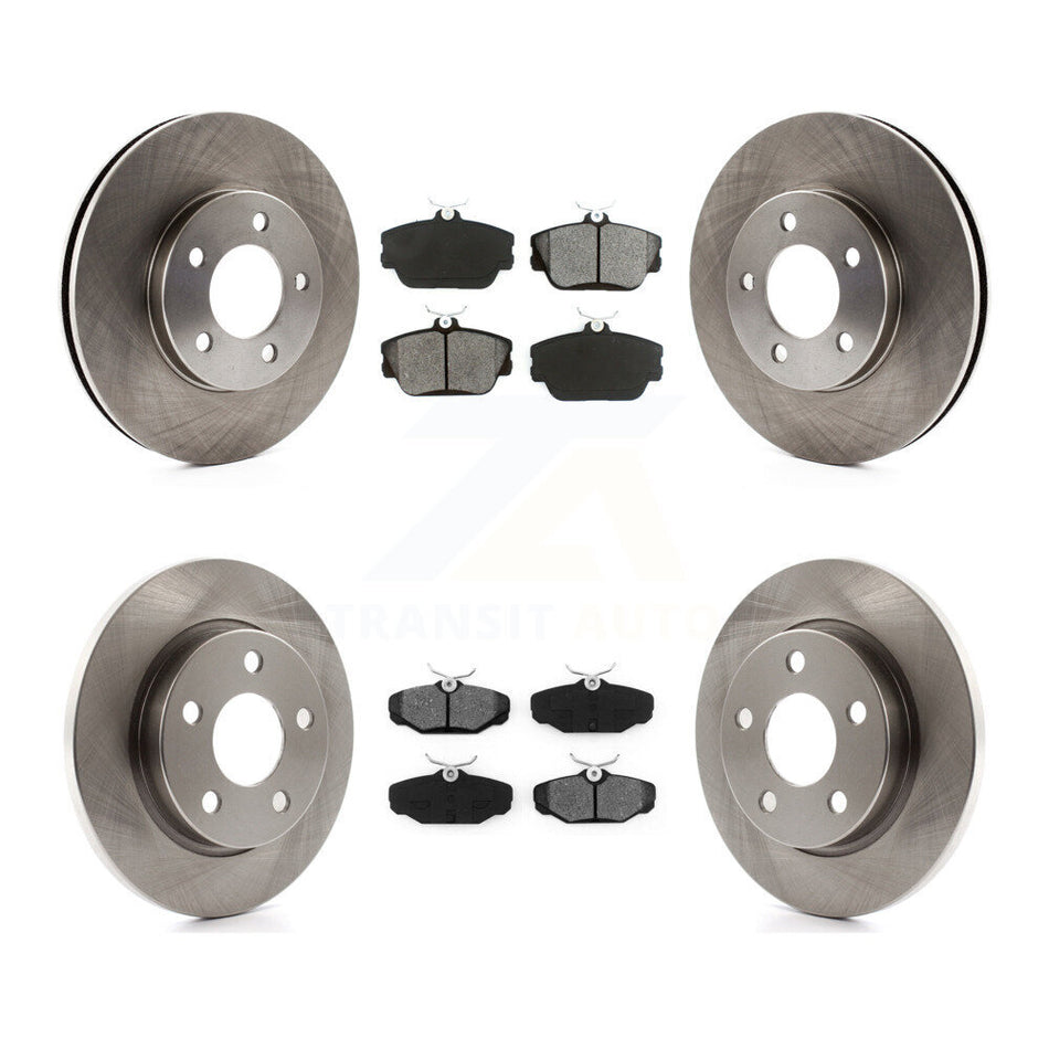 Front Rear Disc Brake Rotors And Semi-Metallic Pads Kit For 1994-1995 Ford Taurus SHO K8S-100854