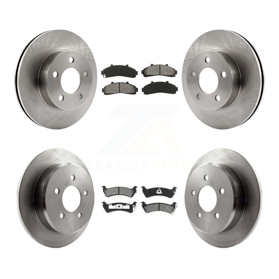 Front Rear Disc Brake Rotors And Semi-Metallic Pads Kit For 2001 Ford Explorer AWD 4WD From 01 02 K8S-100856