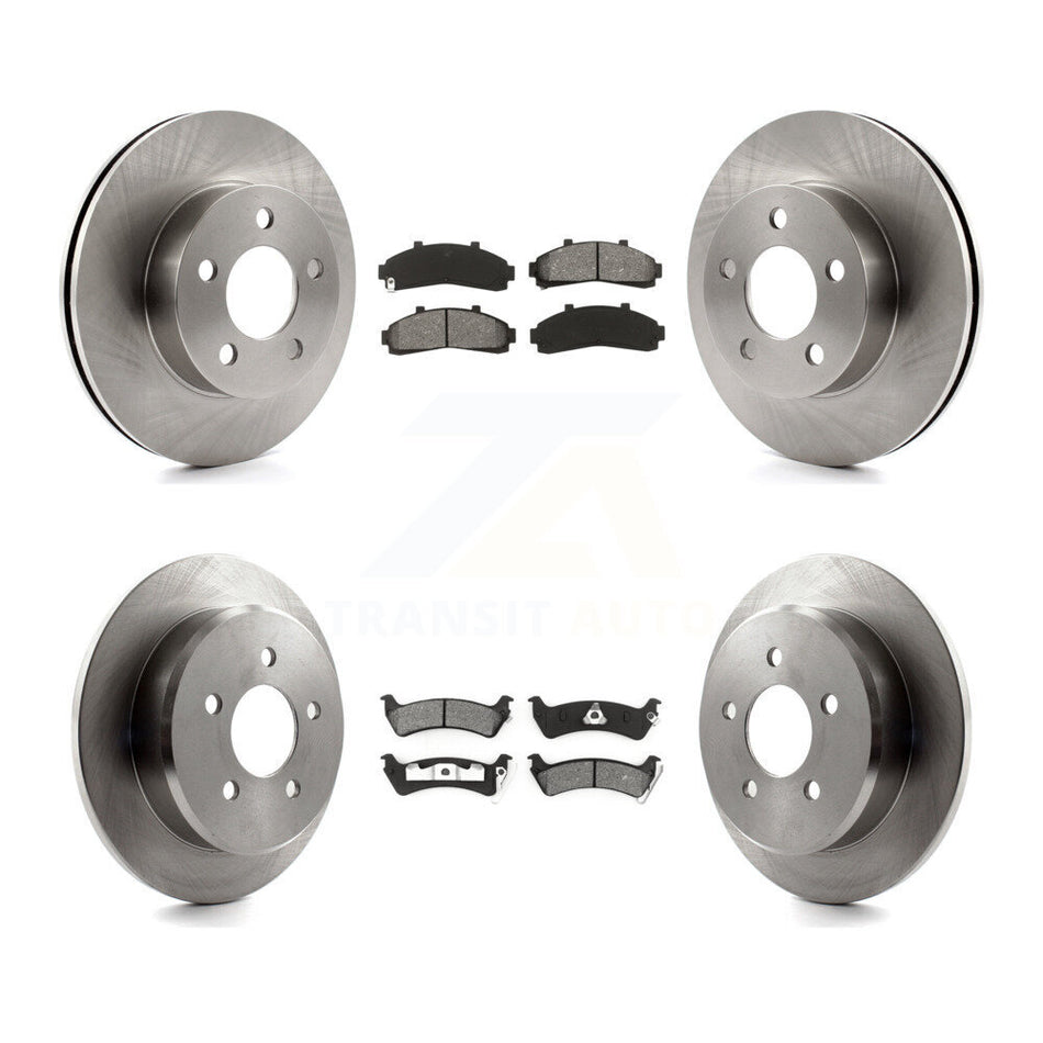 Front Rear Disc Brake Rotors And Semi-Metallic Pads Kit For 2001 Ford Explorer AWD 4WD From 01 02 K8S-100856