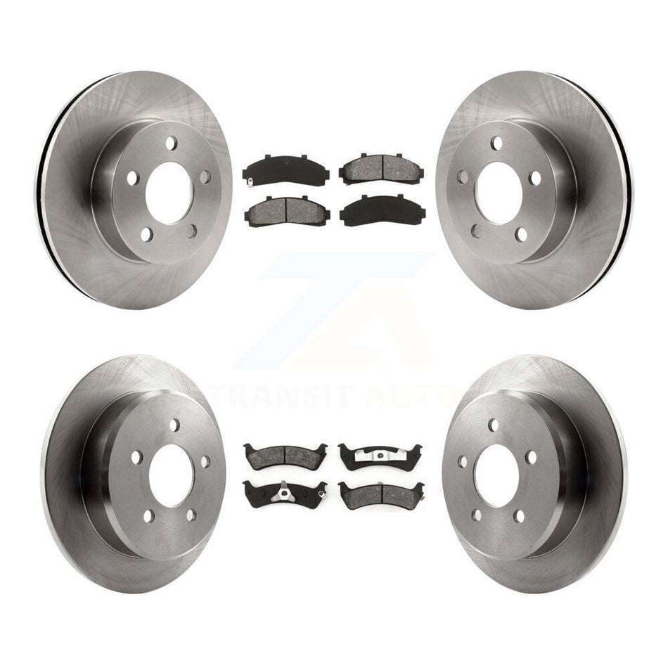Front Rear Disc Brake Rotors And Semi-Metallic Pads Kit For Ford Ranger Explorer Mercury Mountaineer K8S-100857