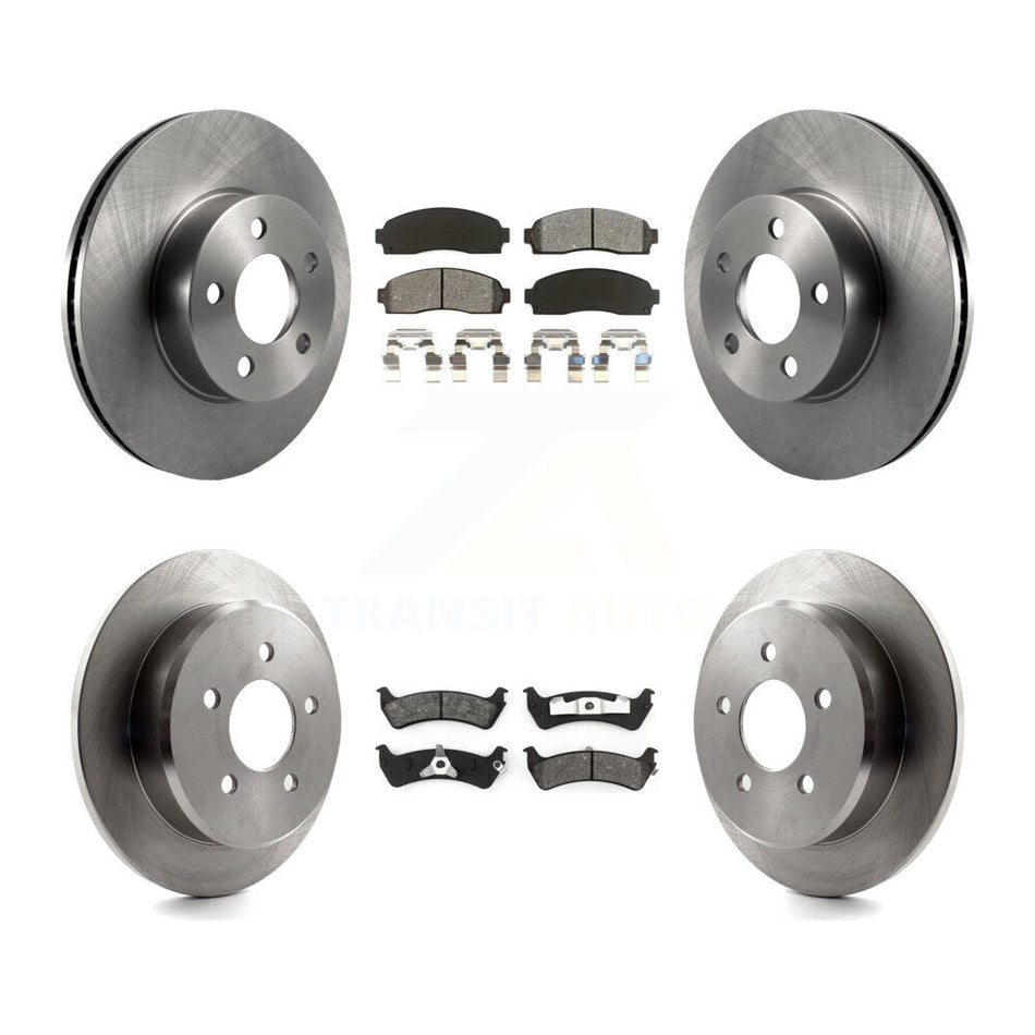 Front Rear Disc Brake Rotors And Semi-Metallic Pads Kit For 2001 Ford Explorer Sport 4WD K8S-100880