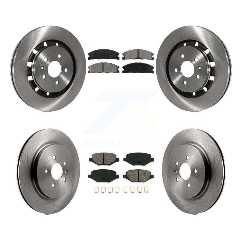 Front Rear Disc Brake Rotors And Semi-Metallic Pads Kit For Ford Explorer Police Interceptor Utility Lincoln MKS Flex Taurus MKT K8S-100938