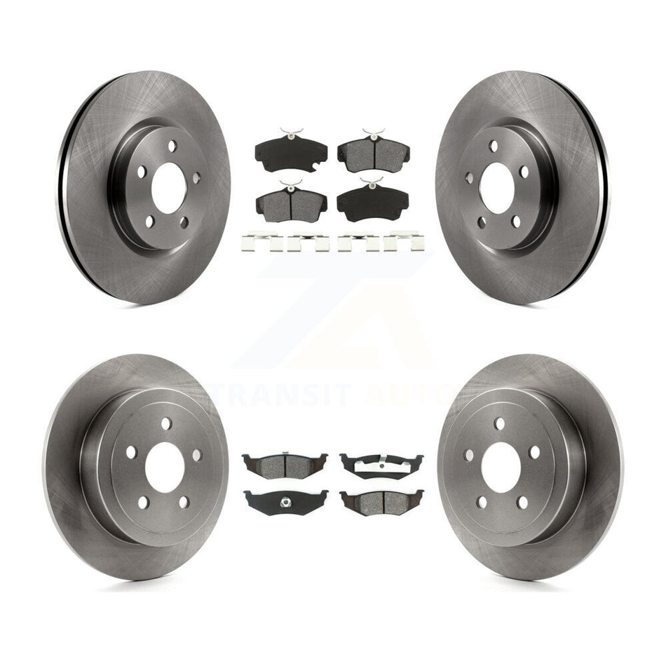 Front Rear Disc Brake Rotors And Semi-Metallic Pads Kit For Chrysler PT Cruiser K8S-100968