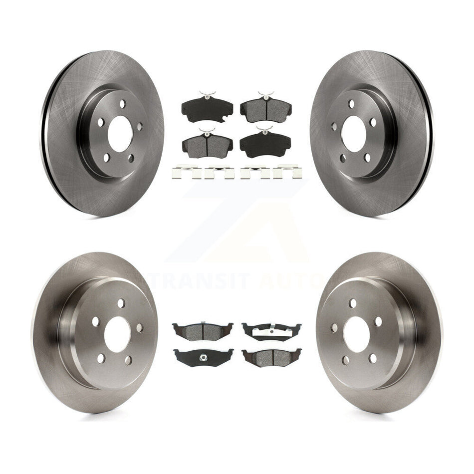 Front Rear Disc Brake Rotors And Semi-Metallic Pads Kit For Chrysler PT Cruiser K8S-100969