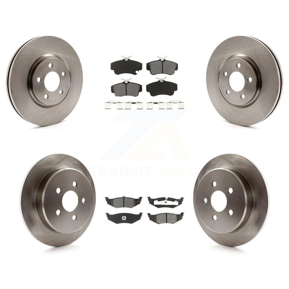 Front Rear Disc Brake Rotors And Semi-Metallic Pads Kit For Chrysler PT Cruiser Dodge Neon K8S-100981