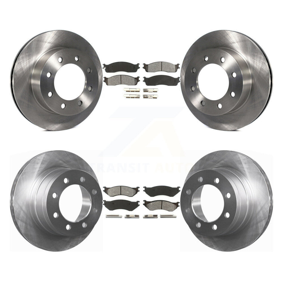 Front Rear Disc Brake Rotors And Semi-Metallic Pads Kit For Dodge Ram 2500 1500 3500 K8S-100982