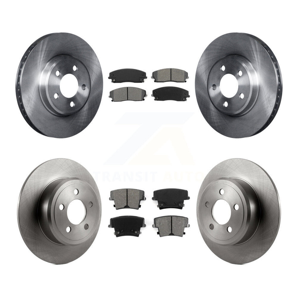 Front Rear Disc Brake Rotors And Semi-Metallic Pads Kit For Dodge Charger Chrysler 300 Challenger Magnum K8S-100985