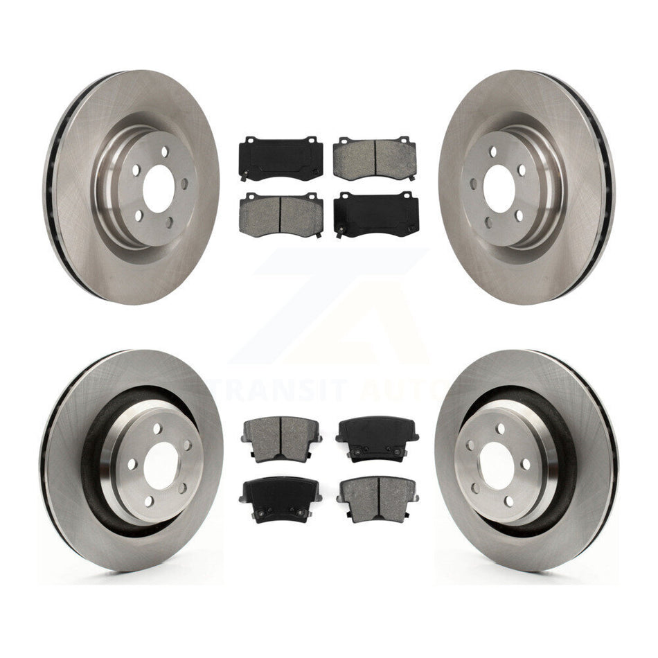 Front Rear Disc Brake Rotors And Semi-Metallic Pads Kit For 2015 Dodge Charger R T Scat Pack with 6.4L K8S-100992