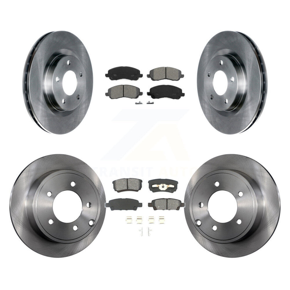 Front Rear Disc Brake Rotors And Semi-Metallic Pads Kit For Jeep Patriot Dodge Compass Caliber Chrysler Avenger Sebring 200 K8S-100996