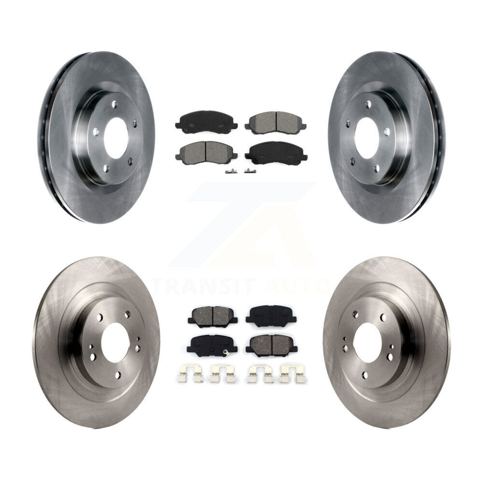 Front Rear Disc Brake Rotors And Semi-Metallic Pads Kit For Mitsubishi Outlander Sport RVR K8S-101000
