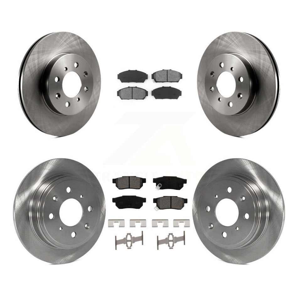 Front Rear Disc Brake Rotors And Semi-Metallic Pads Kit For Acura Integra Honda Civic K8S-101028