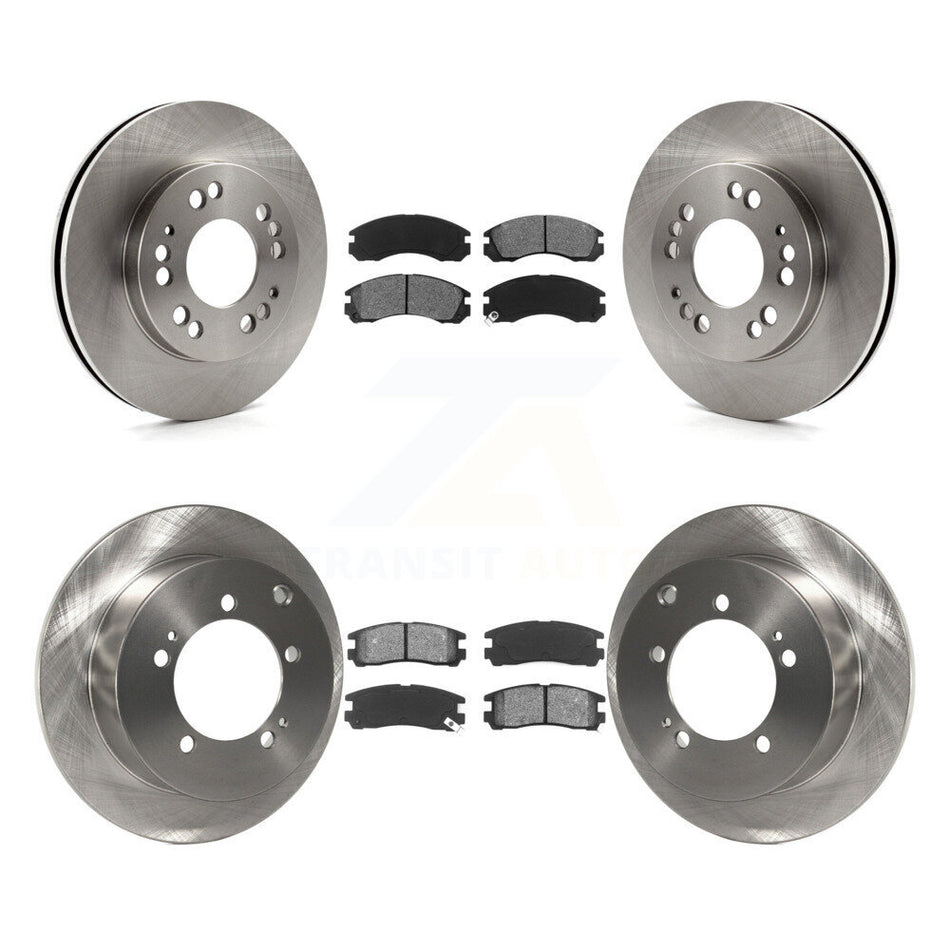Front Rear Disc Brake Rotors And Semi-Metallic Pads Kit For 1998 Eagle Talon AWD K8S-101036