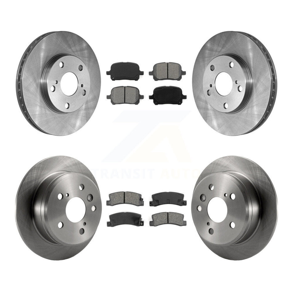 Front Rear Disc Brake Rotors And Semi-Metallic Pads Kit For Toyota Camry Lexus ES300 Solara K8S-101041
