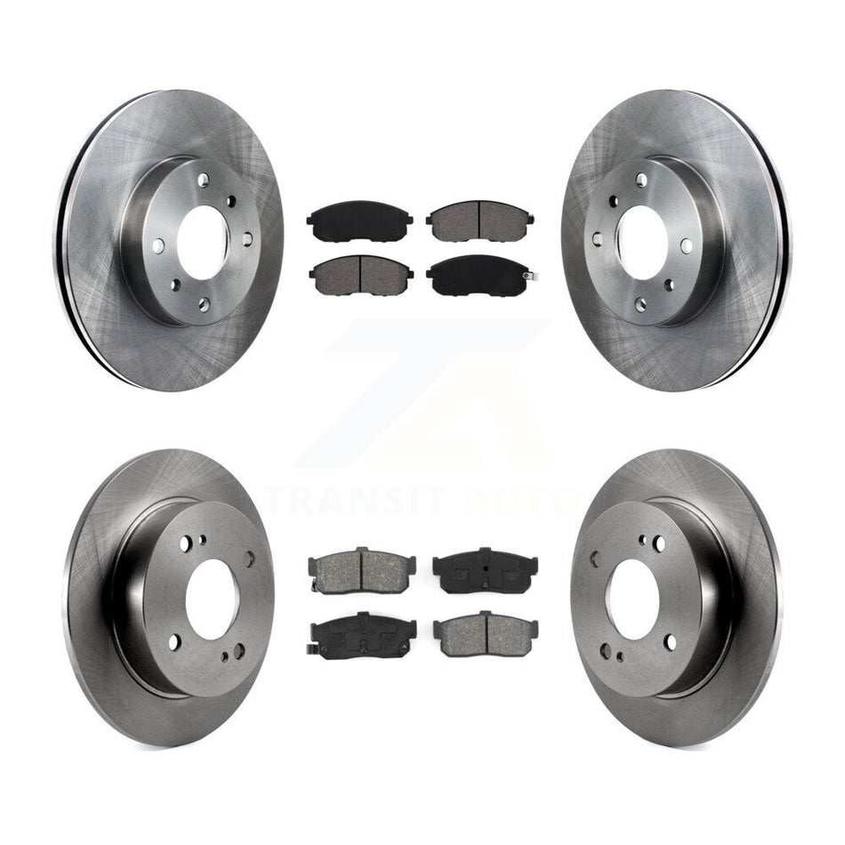 Front Rear Disc Brake Rotors And Semi-Metallic Pads Kit For Nissan Altima Sentra Infiniti G20 INFINITI K8S-101054