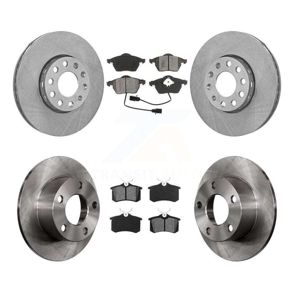Front Rear Disc Brake Rotors And Semi-Metallic Pads Kit For Volkswagen Passat K8S-101058