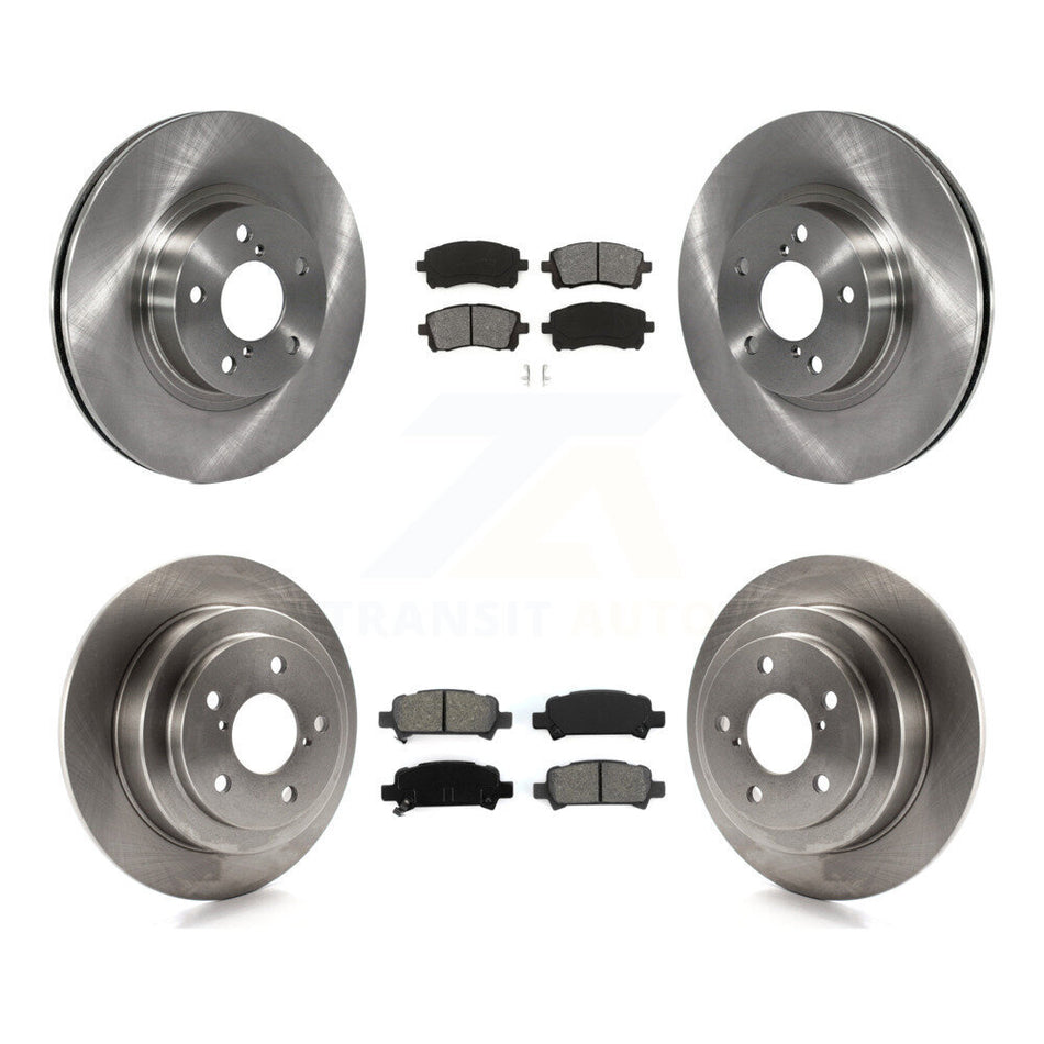 Front Rear Disc Brake Rotors And Semi-Metallic Pads Kit For Subaru Forester Impreza K8S-101075