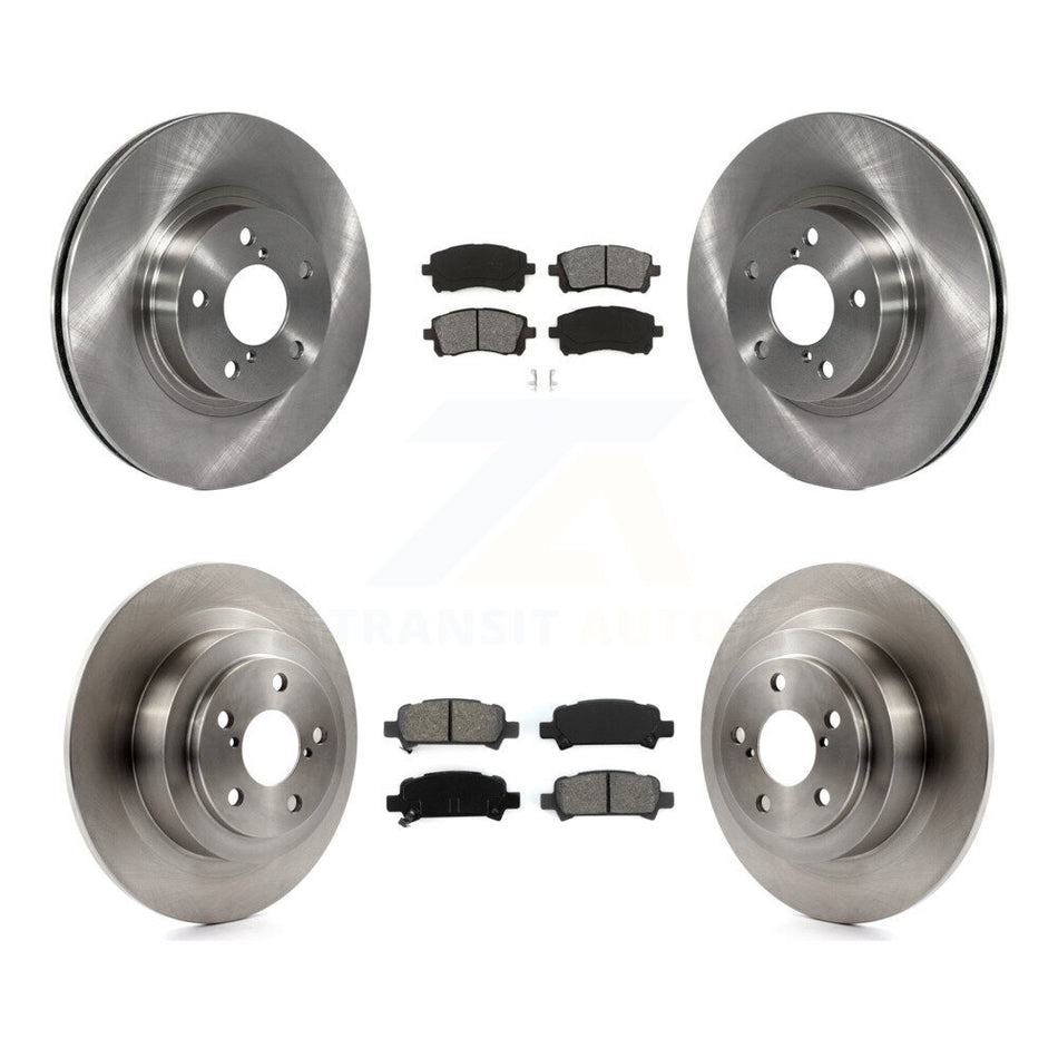 Front Rear Disc Brake Rotors And Semi-Metallic Pads Kit For Subaru Outback Legacy K8S-101076