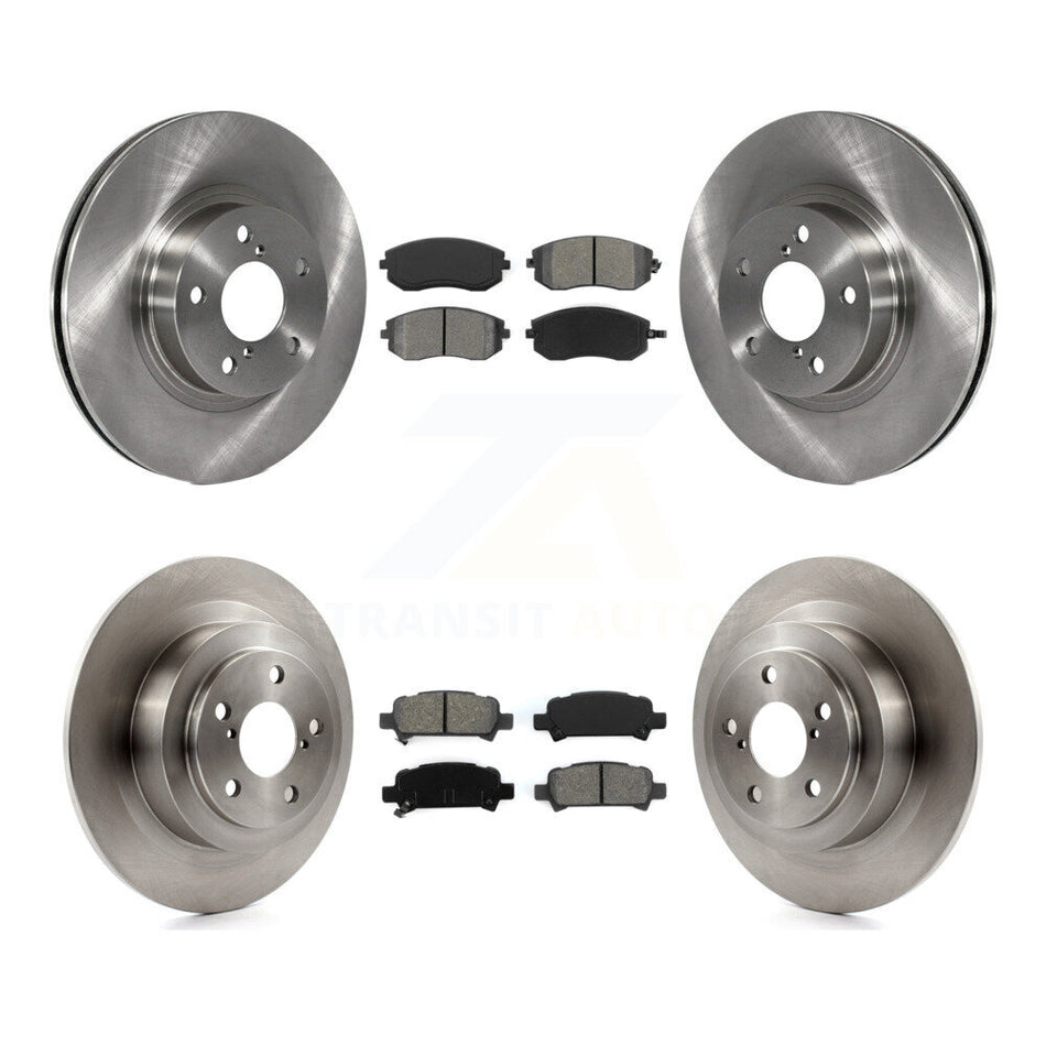 Front Rear Disc Brake Rotors And Semi-Metallic Pads Kit For Subaru Legacy K8S-101079