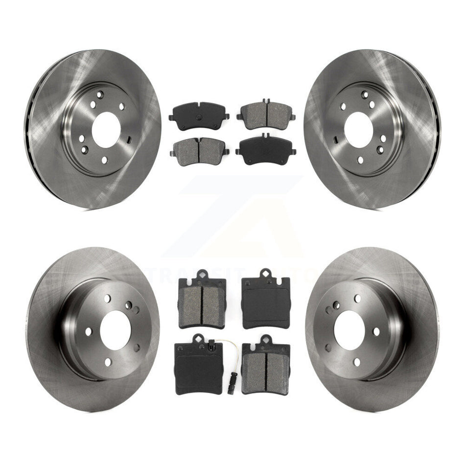 Front Rear Disc Brake Rotors And Semi-Metallic Pads Kit For Mercedes-Benz C240 CLK350 C320 C280 CLK320 C350 K8S-101099