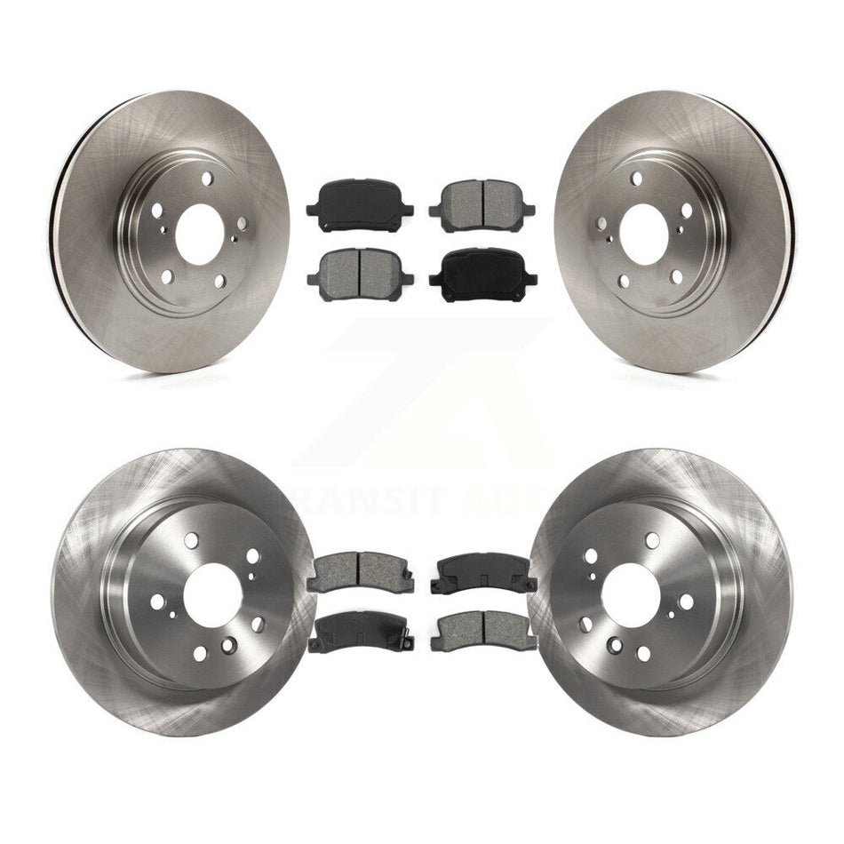 Front Rear Disc Brake Rotors And Semi-Metallic Pads Kit For 1999-2001 Lexus RX300 AWD K8S-101129