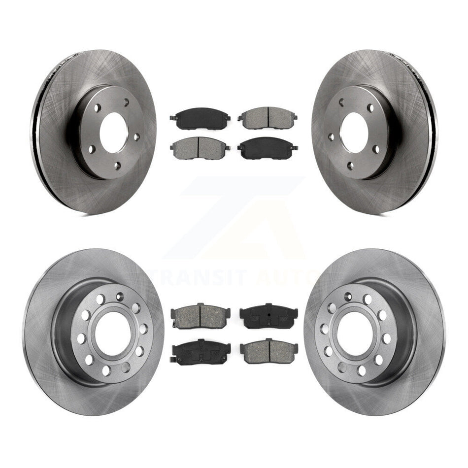 Front Rear Disc Brake Rotors And Semi-Metallic Pads Kit For Nissan Maxima Infiniti I30 INFINITI K8S-101136