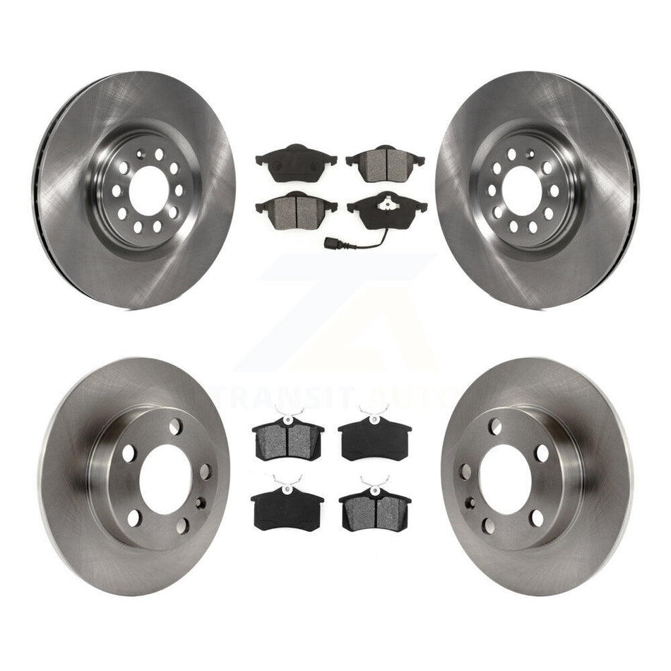 Front Rear Disc Brake Rotors And Semi-Metallic Pads Kit For 2000-2006 Audi TT K8S-101143