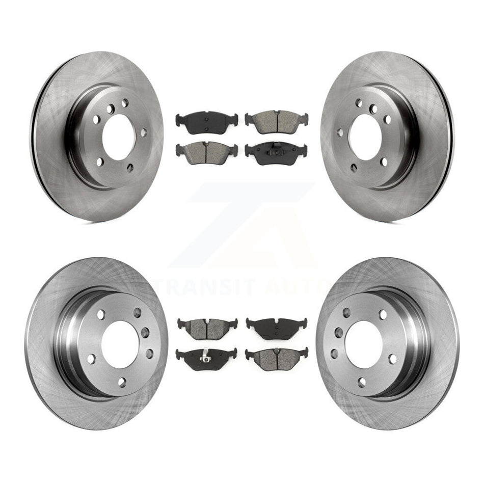 Front Rear Brake Rotors Semi-Metallic Pad Kit For BMW 328i With 280mm Diameter Rotor K8S-101146