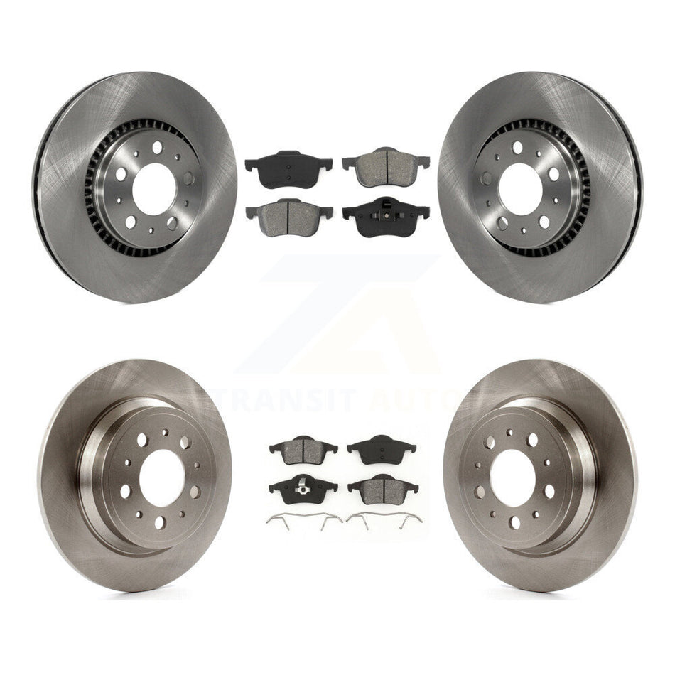 Front Rear Disc Brake Rotors And Semi-Metallic Pads Kit For Volvo S60 V70 XC70 S80 K8S-101157