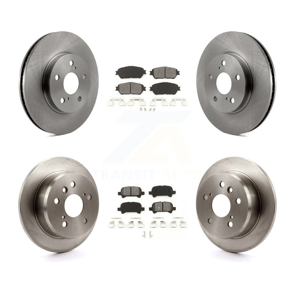 Front Rear Disc Brake Rotors And Semi-Metallic Pads Kit For Toyota Camry Avalon Solara K8S-101169