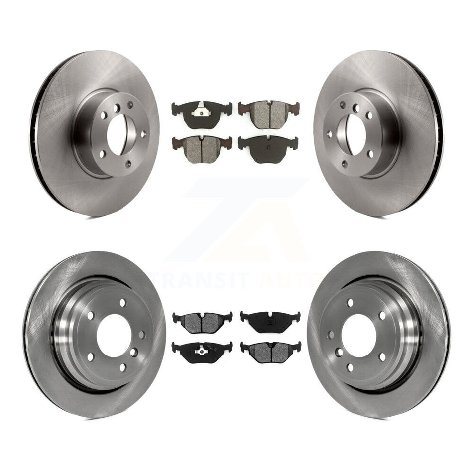 Front Rear Disc Brake Rotors And Semi-Metallic Pads Kit For BMW 530i 540i K8S-101184
