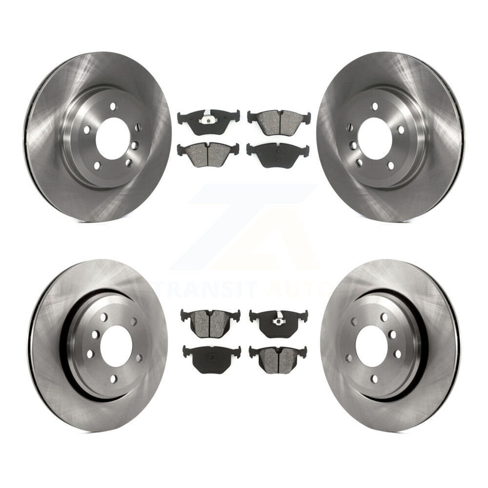 Front Rear Disc Brake Rotors And Semi-Metallic Pads Kit For BMW 330Ci 330i 330xi K8S-101185