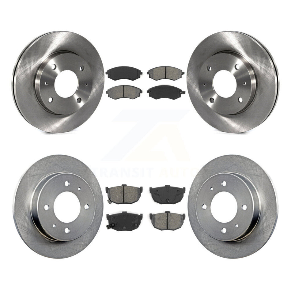 Front Rear Disc Brake Rotors And Semi-Metallic Pads Kit For Hyundai Elantra K8S-101190
