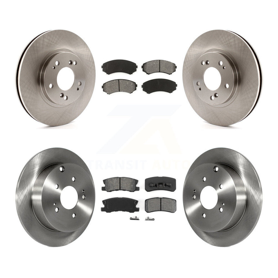 Front Rear Disc Brake Rotors And Semi-Metallic Pads Kit For Mitsubishi Endeavor K8S-101217
