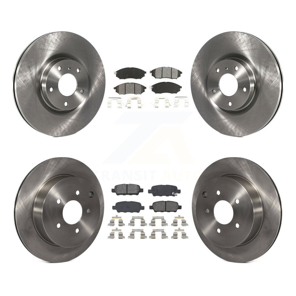 Front Rear Disc Brake Rotors And Semi-Metallic Pads Kit For Nissan Murano INFINITI M37 QX70 Q70 Q70L M56 M35h K8S-101245
