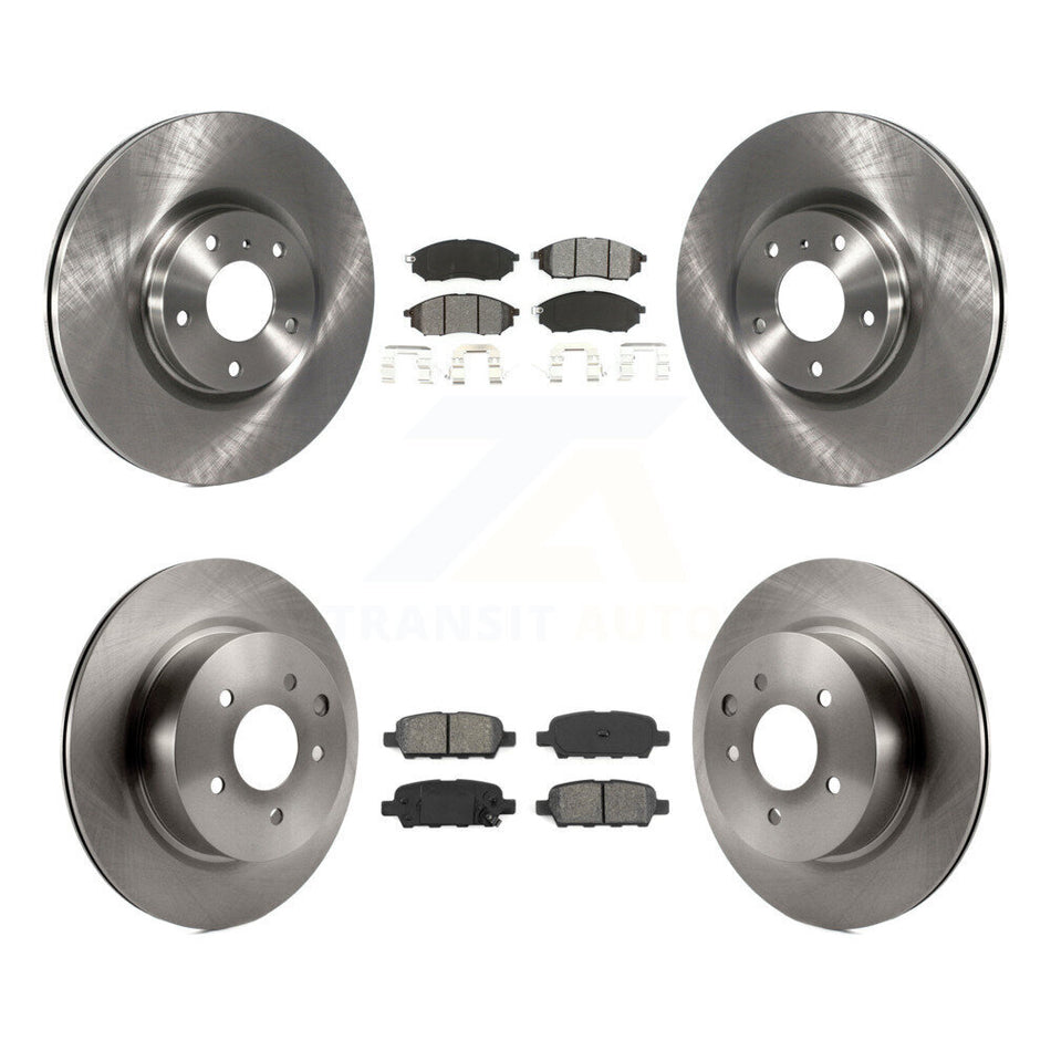 Front Rear Disc Brake Rotors And Semi-Metallic Pads Kit For INFINITI G37 G35 M35 Nissan 350Z EX35 370Z G25 M45 Q40 QX50 EX37 K8S-101246
