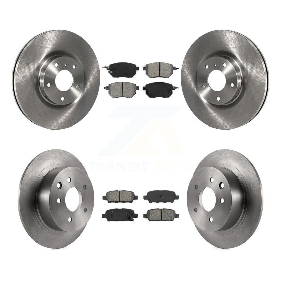 Front Rear Disc Brake Rotors And Semi-Metallic Pads Kit For Nissan Altima Maxima K8S-101248