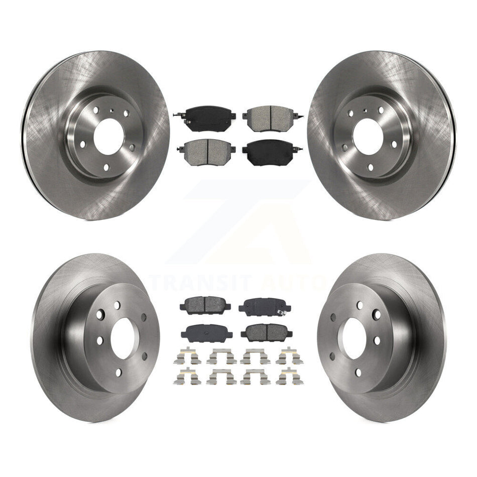 Front Rear Disc Brake Rotors And Semi-Metallic Pads Kit For Nissan Altima Maxima K8S-101248