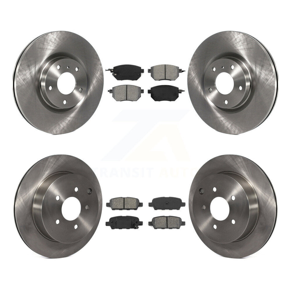 Front Rear Disc Brake Rotors And Semi-Metallic Pads Kit For Nissan Murano K8S-101249