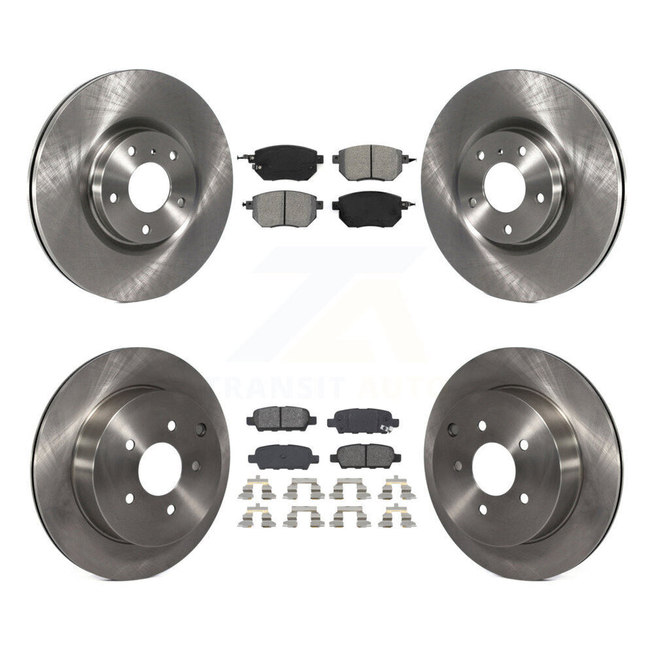 Front Rear Disc Brake Rotors And Semi-Metallic Pads Kit For Nissan Murano K8S-101249