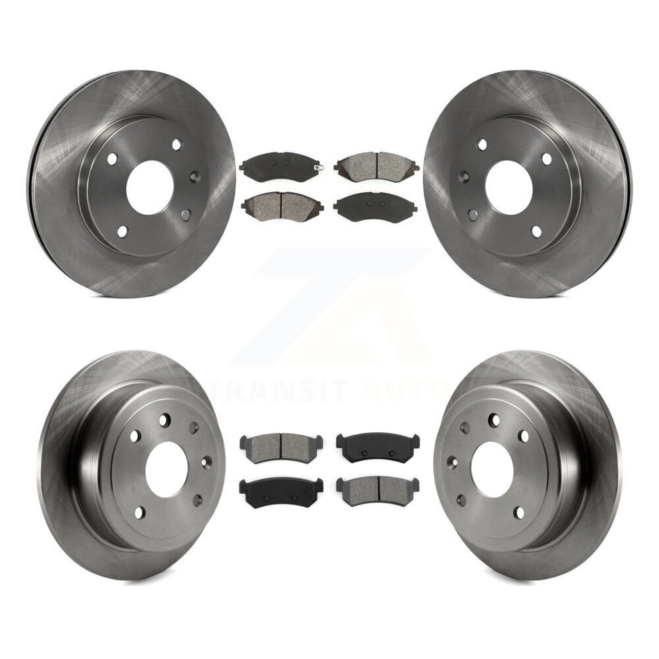 Front Rear Disc Brake Rotors And Semi-Metallic Pads Kit For Suzuki Forenza Reno Chevrolet Optra K8S-101256
