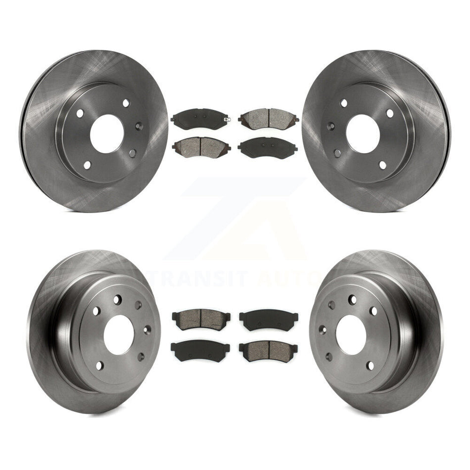 Front Rear Disc Brake Rotors And Semi-Metallic Pads Kit For Suzuki Forenza Reno Chevrolet Optra K8S-101257