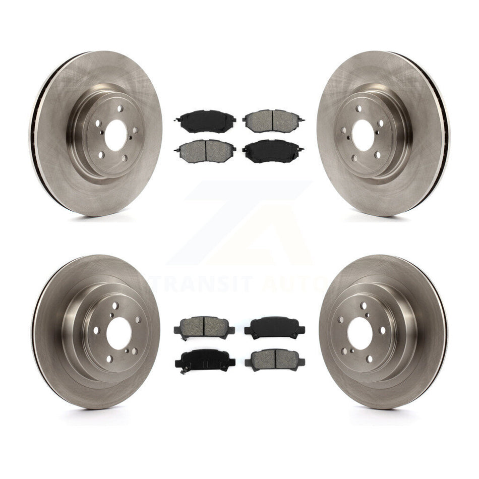 Front Rear Disc Brake Rotors And Semi-Metallic Pads Kit For Subaru Legacy K8S-101263