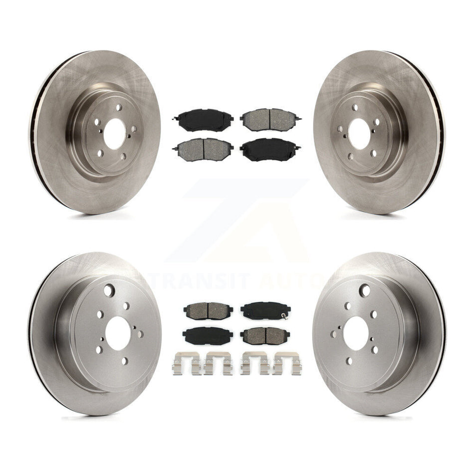 Front Rear Disc Brake Rotors And Semi-Metallic Pads Kit For Subaru Outback Legacy K8S-101264